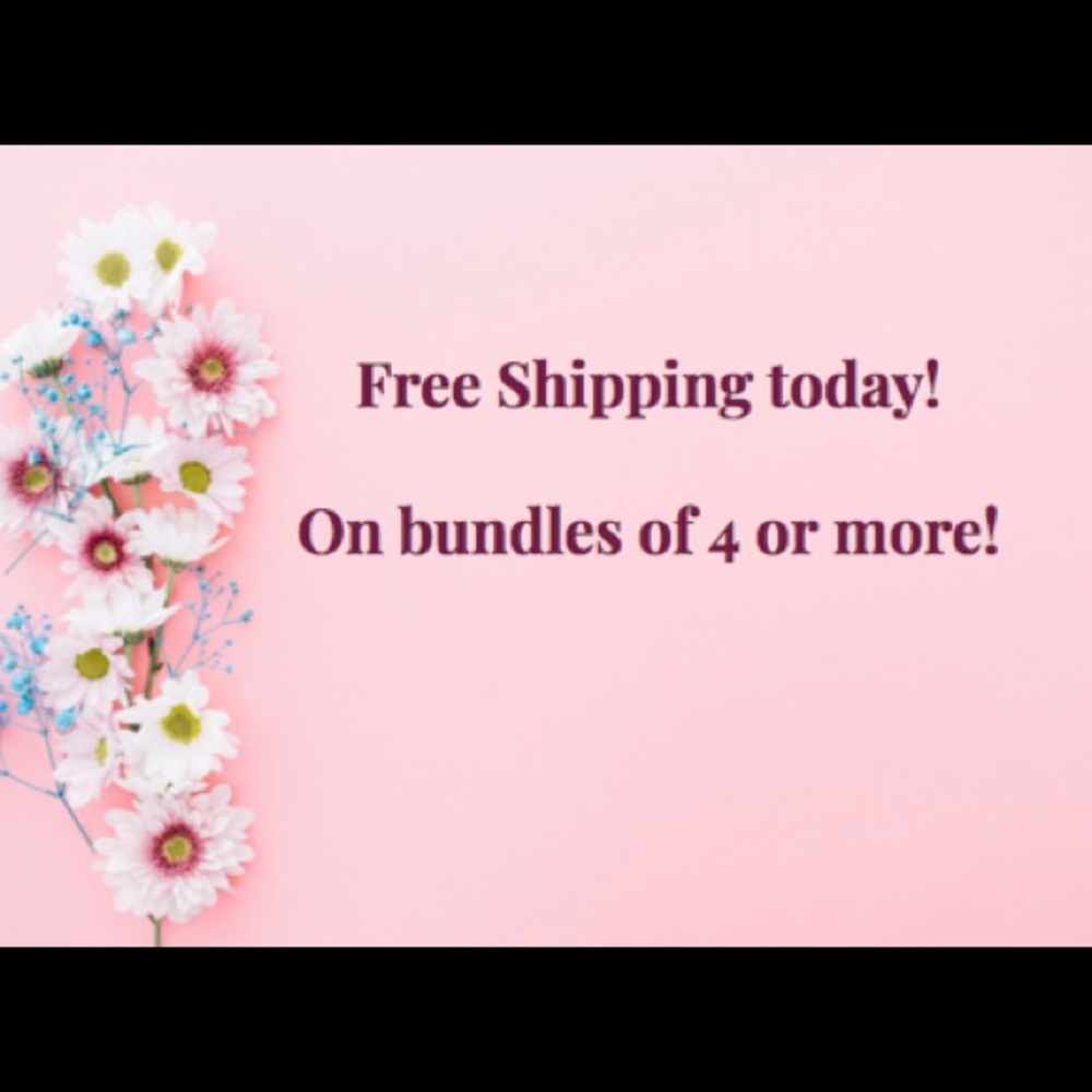 TODAY ONLY!  Free shipping on bundles of 4+ items!